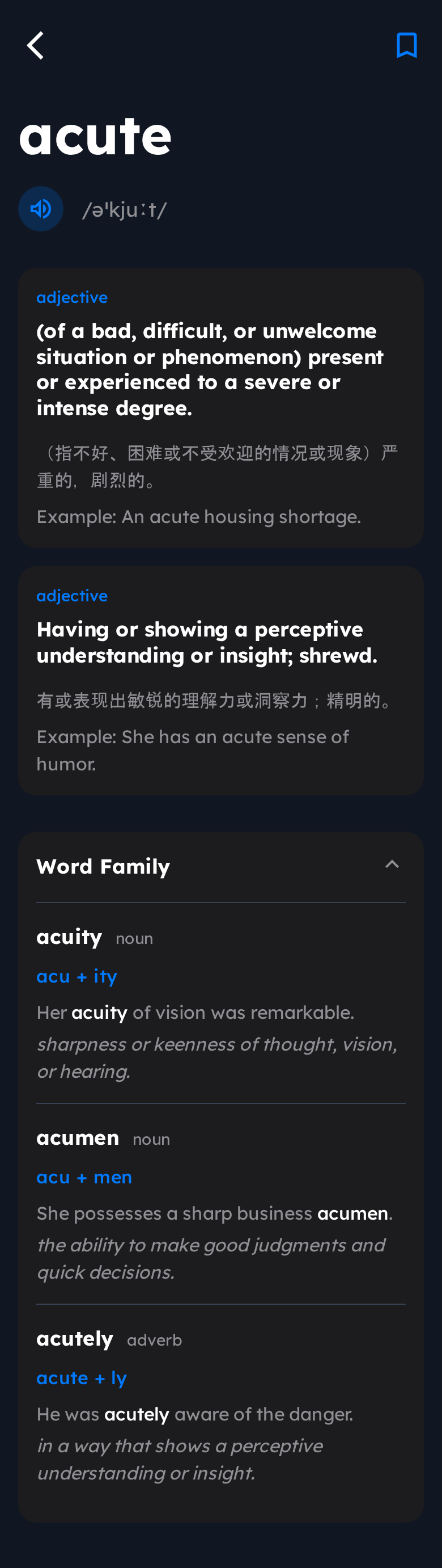 词来词往 App 播放页示意图